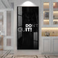 Don't Quit Motivational Glass Finish Vertical Wall Art