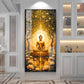 Budha's Aura Enligtning Glass Finish Vertical Wall Art