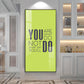 Do More Say Less Motivational Glass Finish Vertical Wall Art