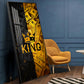 King Motivational Glass Finish Vertical Wall Art
