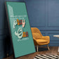 Pray To The One Motivational Glass Finish Vertical Wall Art