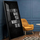 Remember Who You Wanted To Be Motivational Glass Finish Vertical Wall Art