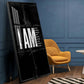 Clean Lines Motivational Glass Finish Vertical Wall Art