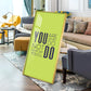 Do More Say Less Motivational Glass Finish Vertical Wall Art