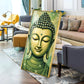 Budha Surreal portrayal Glass Finish Vertical Wall Art