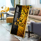 King Motivational Glass Finish Vertical Wall Art