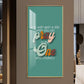 Pray To The One Motivational Glass Finish Vertical Wall Art
