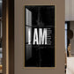 Clean Lines Motivational Glass Finish Vertical Wall Art