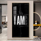 Clean Lines Motivational Glass Finish Vertical Wall Art