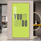 Do More Say Less Motivational Glass Finish Vertical Wall Art