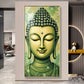 Budha Surreal portrayal Glass Finish Vertical Wall Art