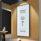 Connect To God Motivational Glass Finish Vertical Wall Art