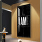 Clean Lines Motivational Glass Finish Vertical Wall Art