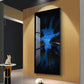 Never Stop Looking Up Motivational Glass Finish Vertical Wall Art