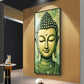 Budha Surreal portrayal Glass Finish Vertical Wall Art