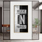 Believe In Yourself Motivational Glass Finish Vertical Wall Art
