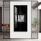 Clean Lines Motivational Glass Finish Vertical Wall Art