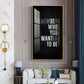 Remember Who You Wanted To Be Motivational Glass Finish Vertical Wall Art