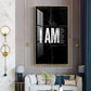 Clean Lines Motivational Glass Finish Vertical Wall Art