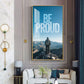 Be Proud Motivational Glass Finish Vertical Wall Art