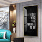 Remember Who You Wanted To Be Motivational Glass Finish Vertical Wall Art