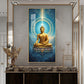 Mastering Concious Energery Budha Glass Finish Vertical Wall Art