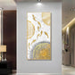 Radiant Fins Glass Finish Vertical Wall Art