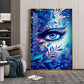 Floral Vision Glass Finish Vertical Wall Art