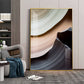 Fluid Horizons Glass Finish Vertical Wall Art