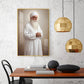 Bhai Chamanjeet Singh Ji Lal Glass Finish Vertical Wall Art