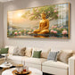 Buddha In Vibrance Light Glass Finish Horizontal Wall Art
