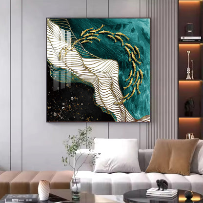 Urban Serenity Glass Finish Square Wall Art