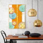 Chromatic Orb Glass Finish Vertical Wall Art
