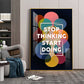 Momentum Maker Glass Finish Vertical Wall Art