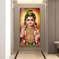 Little Lord Murugan Glass Finish Vertical Wall Art