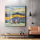 Horses in Motion Glass Finish Square Wall Art