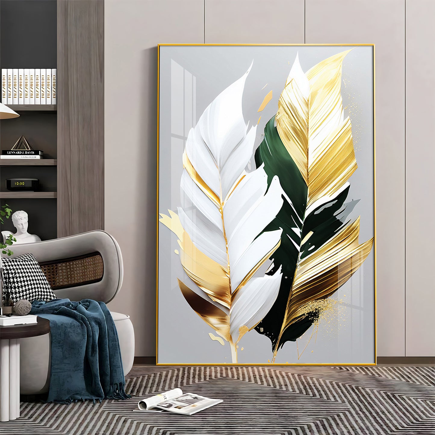 Whispers of Nature Glass Finish Vertical Wall Art