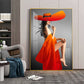 Bold Serenity Glass Finish Vertical Wall Art