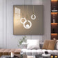 Majestic Circle Ring Glass Finish Square Wall Art