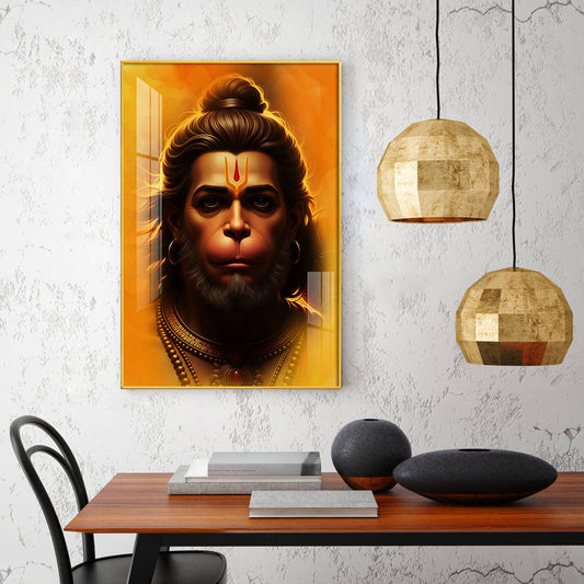 Lord Balaji Glass Finish Vertical Wall Art