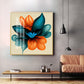 Abstract Ethereal Petals Glass Finish Square Wall Art