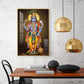 Bhagwan Vishnu Ji Glass Finish Vertical Wall Art