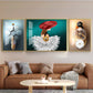 Retreat Abstract Glass Finish Wall Art (Set Of 3)