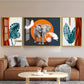 Alpha Aura Glass Finish Wall Art (Set Of 3)