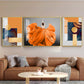 Women In Organce Elegance Glass Finish Wall Art (Set Of 3)