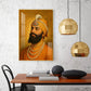 Dhan Dhan Kalgidhar Guru Gobind Singh Ji Glass Finish Vertical Wall Art