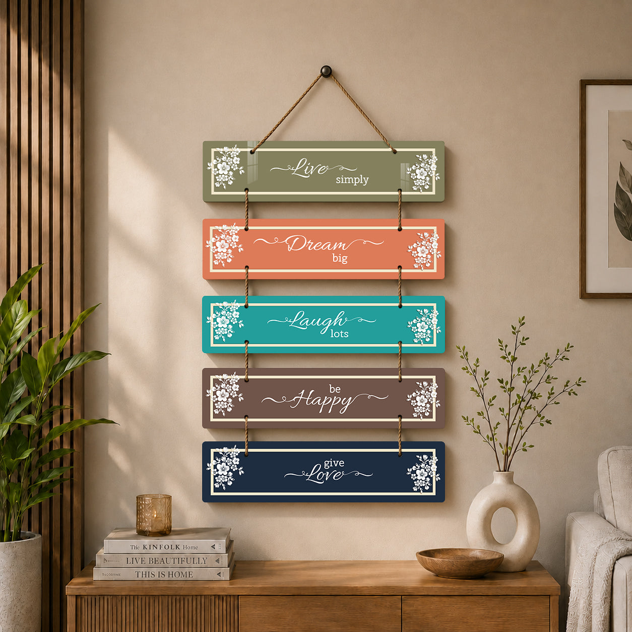 Motivational Quote Wooden Wall Hanging
