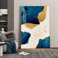 Luxe Harmony Abstracts Glass Finish Vertical Wall Art