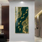 Oceanic Gold Fish Glass Finish Vertical Wall Art