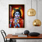 Lord Baby Krishna Glass Finish Vertical Wall Art